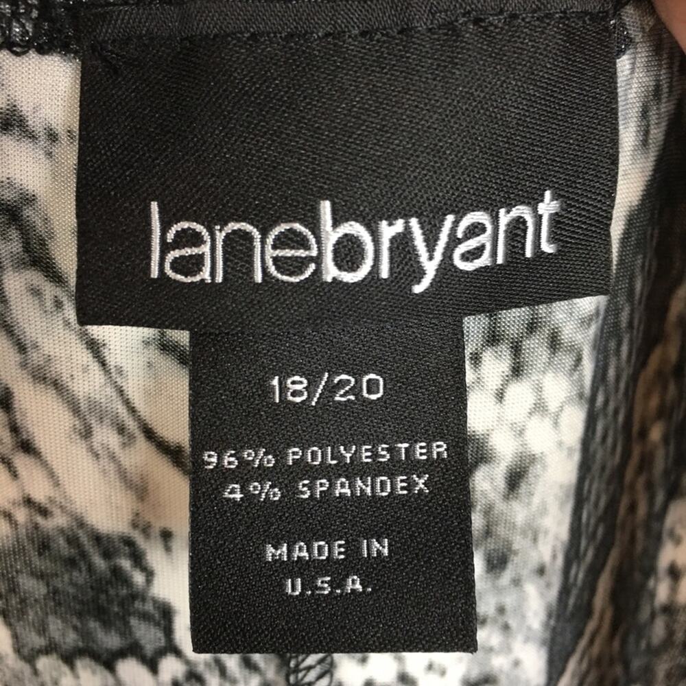 Lane Bryant Black & White Snake Print Sleeveless  Maxi Dress 18/20 - Picture 6 of 6